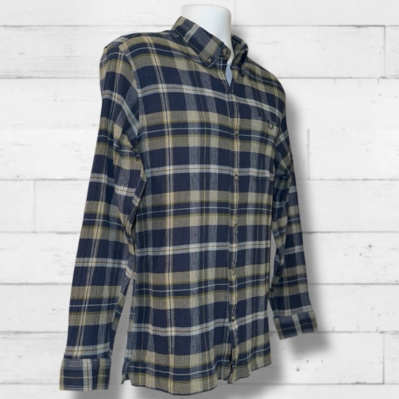 Eddie Bauer Men’s Classic Fit Plaid Flannel Button-Down Shirt L 100% Cotton - Picture 3 of 11